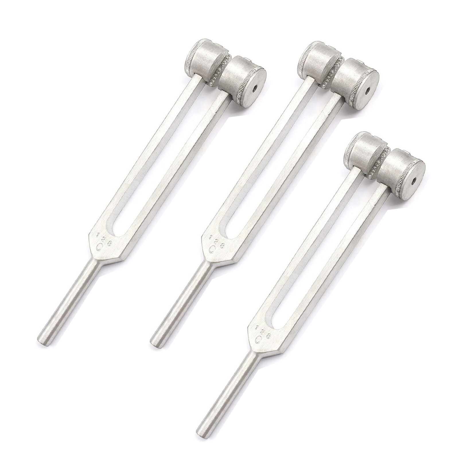 3 Tuning Fork C 128 ENT Surgical Medical Instruments Exam Diagnostic Tools