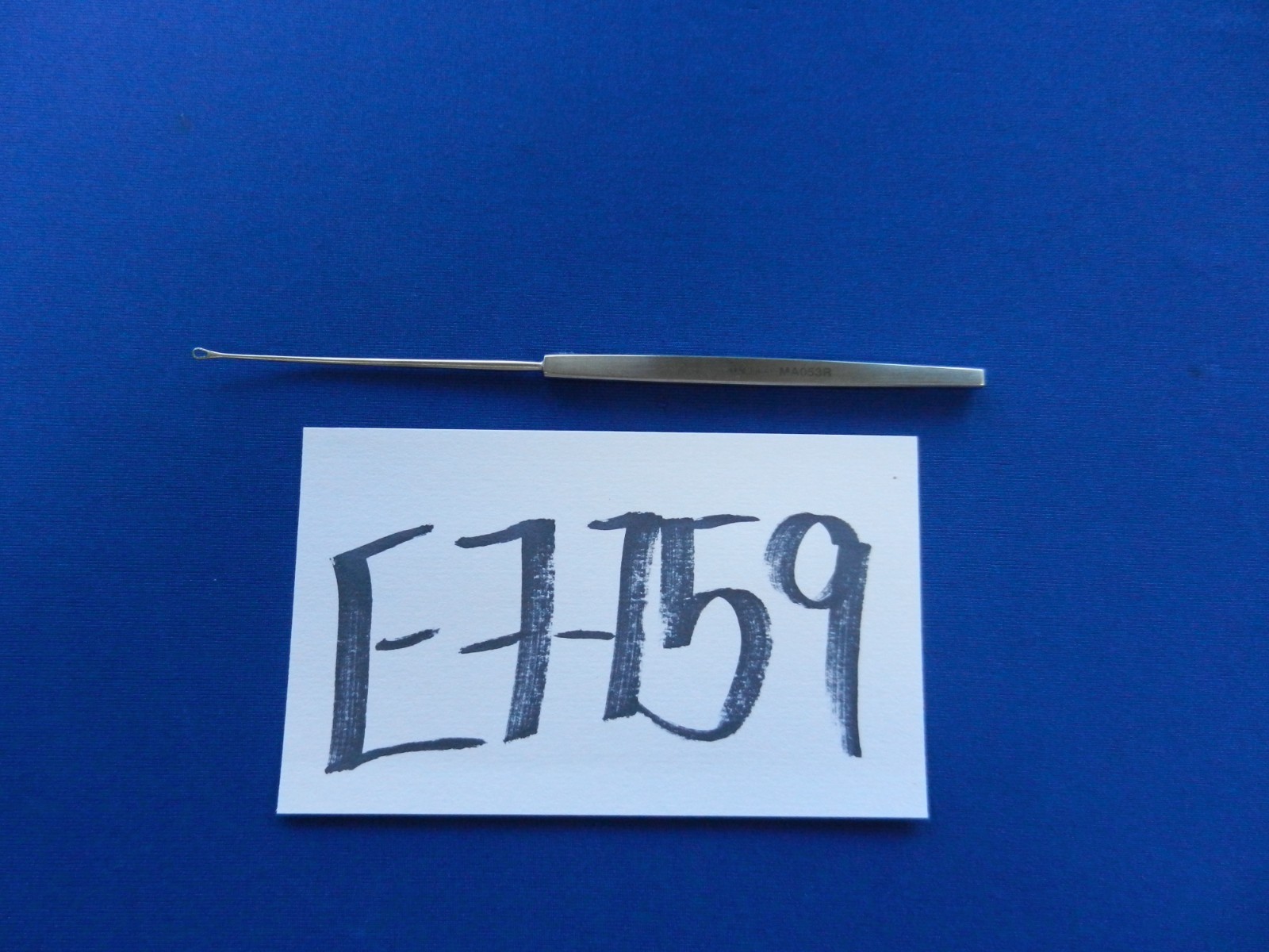 Aesculap MA053R Shapleigh Angled ENT Small Serrated 1.5mm Curette 6.5″ Length