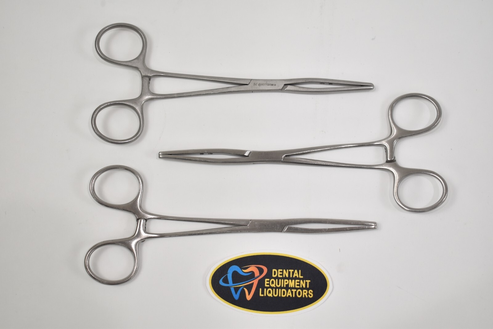 3 PCS V. Mueller #CV5020 Fogarty Hydragrip Clamp 6½” Stainless Surgical Forceps