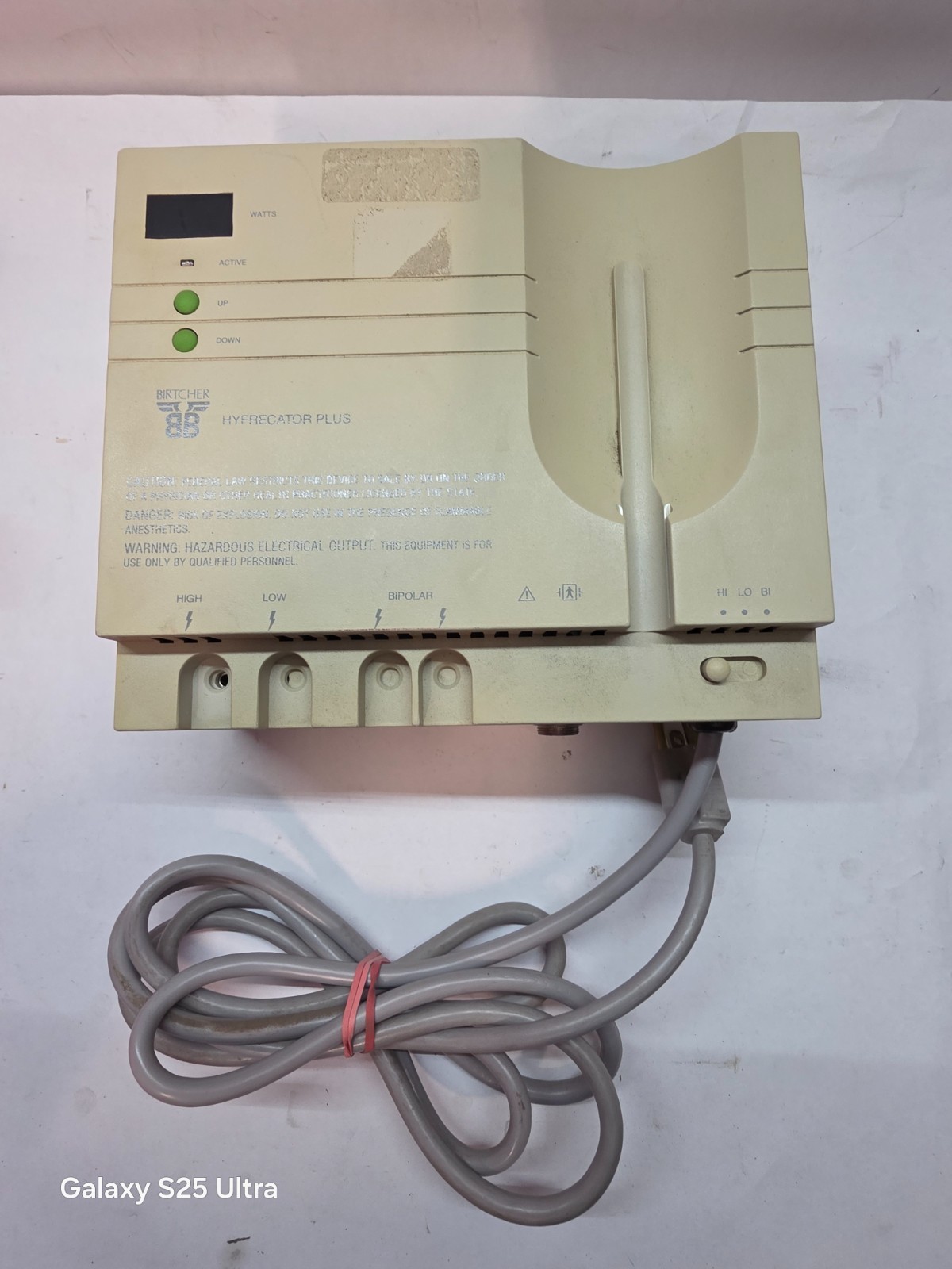 Birtcher Medical Hyfrecator Plus. No Handpiece.