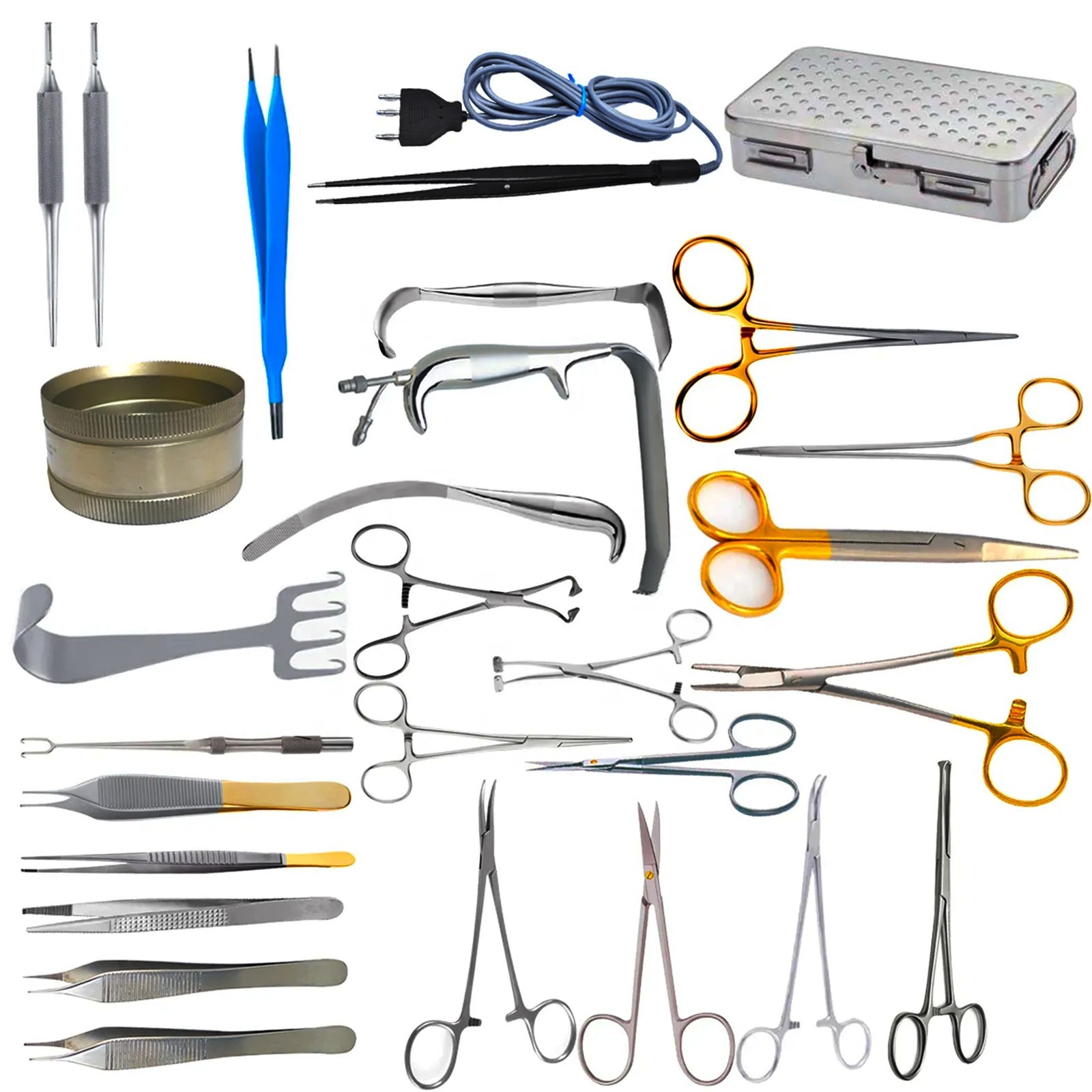 Set Of 29 Pcs Breast Augmentation Plastic Surgery Surgical Instrument