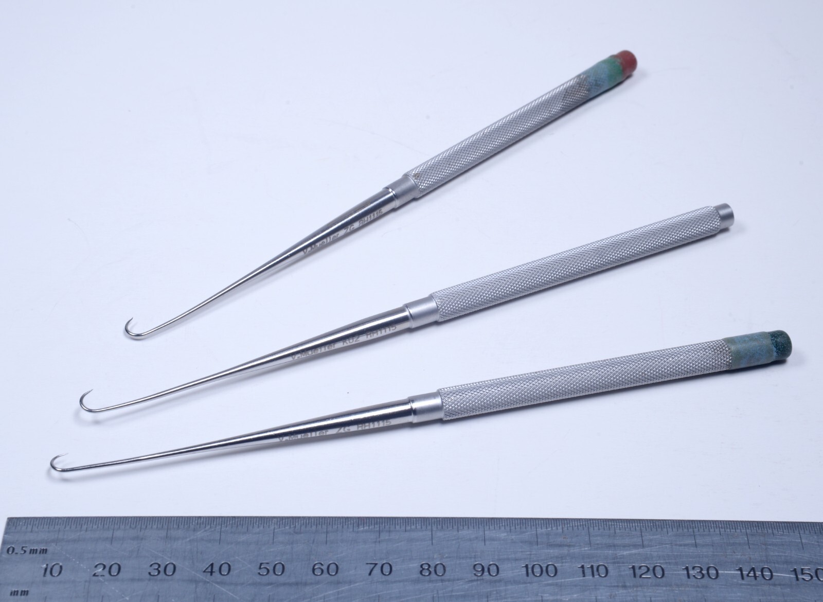 3x V. Mueller #RH1115 Nasal Tenacula 6″ Skin Hook Stainless Steel Surgical