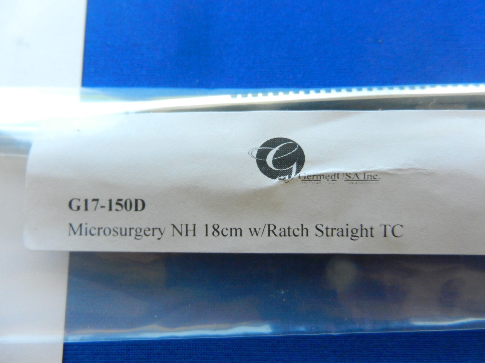 G77 *NEW* Germed G17-150D Straight NH Micro Needle Holder 18cm Length