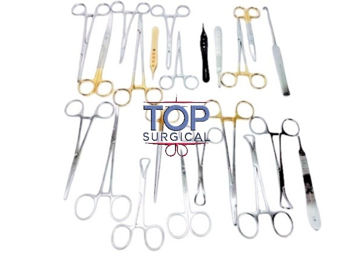 New Basic General Surgery veterinary Set of 22 Pcs Stainless steel
