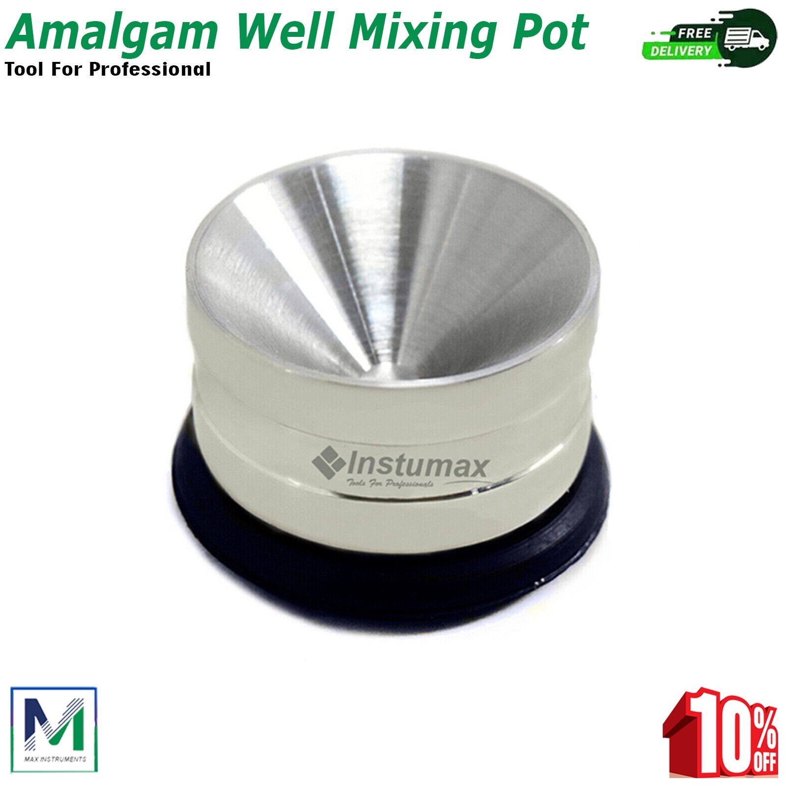 Dental Implant Surgical Amalgam Well Pot Non Slip Dentist Bone Grafting Mixing