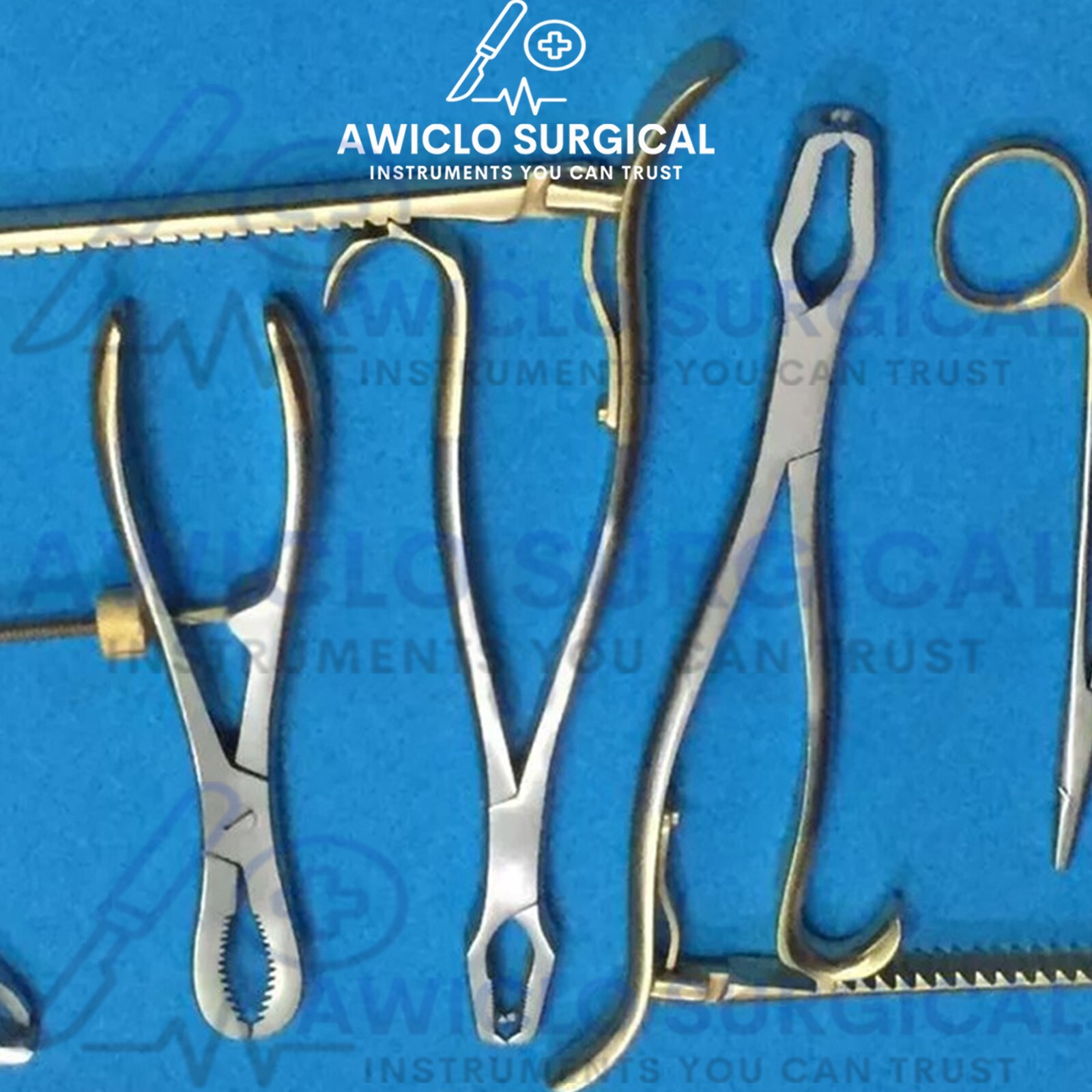 Assorted Bone Holding Surgical Orthopedic Instruments High Quality 5 Pieces New