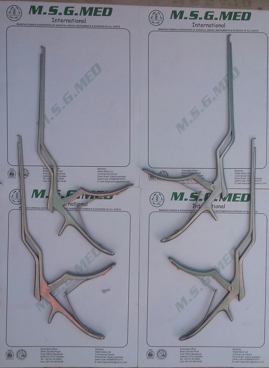 Orthopedic Bayonet Kerrison Rongeurs 165mm Stainless 2PC Set 100% Gurante Qualty