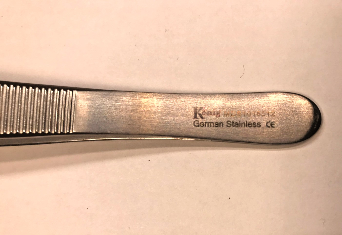 König MDS1018012 Adson Tissue Forceps 4.75″ (12 cm) Straight 1X2 Teeth