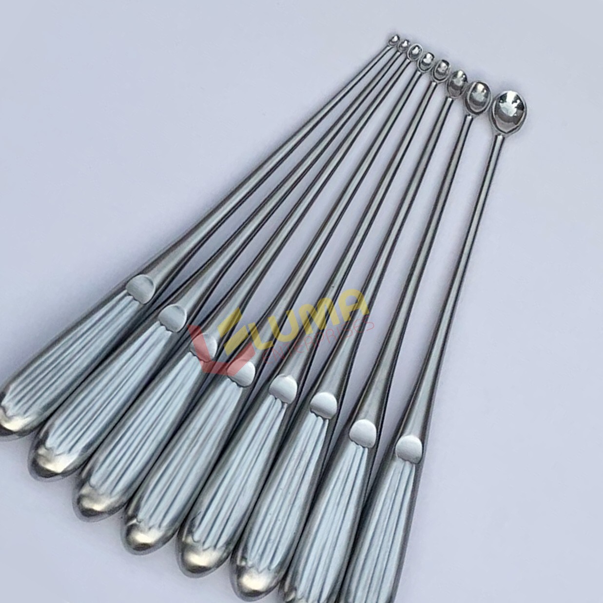 Volkmann Bone Curette Set of 8 Pcs Orthopedic Surgical Instruments