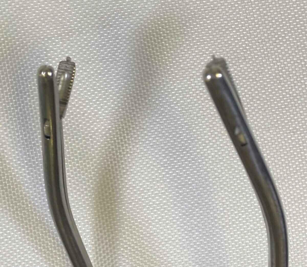 Pair of Zimmer 3951-69 & 3951-68 Left & Right Curved Toothed Grasper Forceps