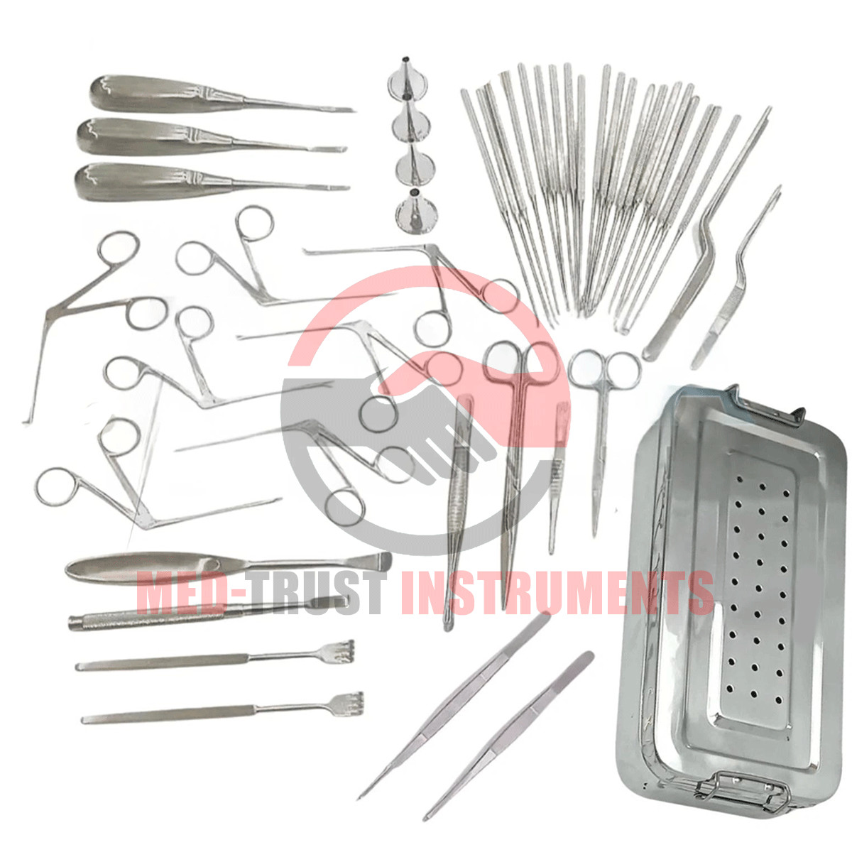 Tympanoplasty Instruments 58 Pcs Set Micro Ear Surgery ENT Premium Instrument
