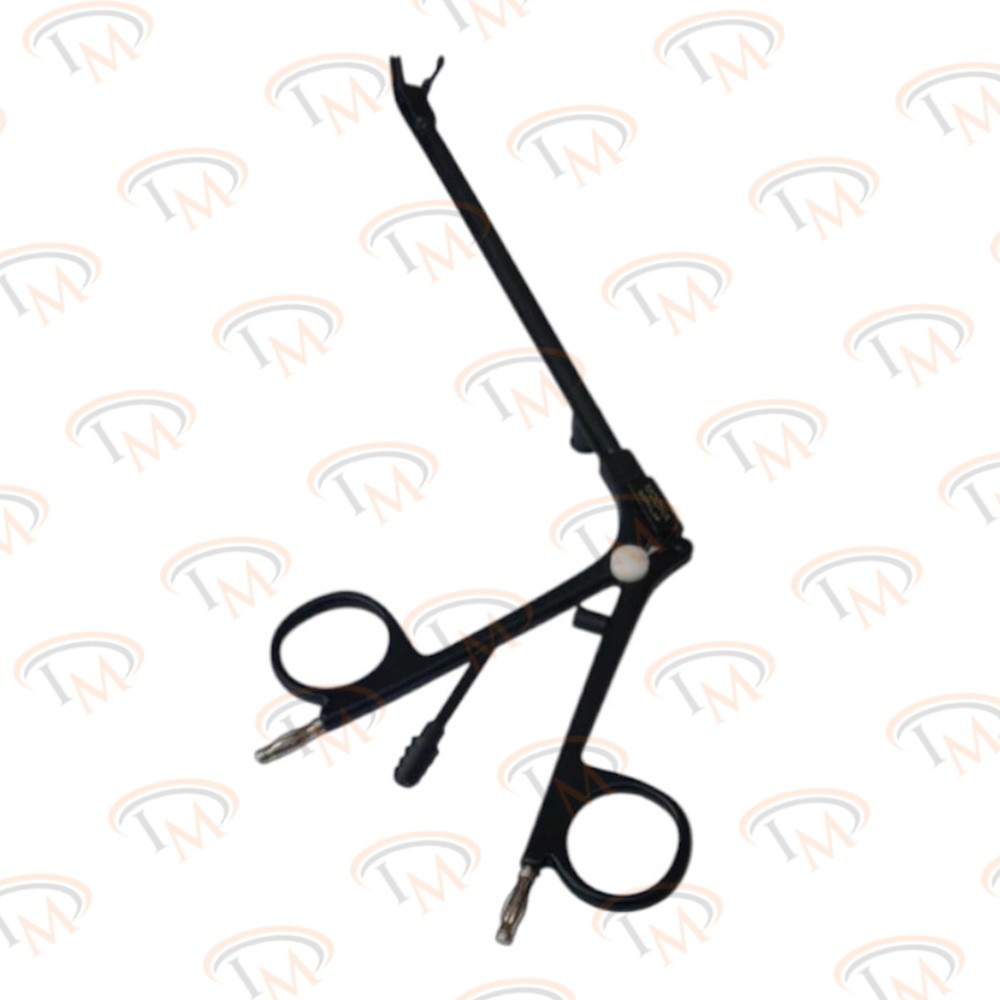 STAMMBERGER Bipolar Suction Forceps – 12.5cm Length, 15° Up Tip, with 3m Cord