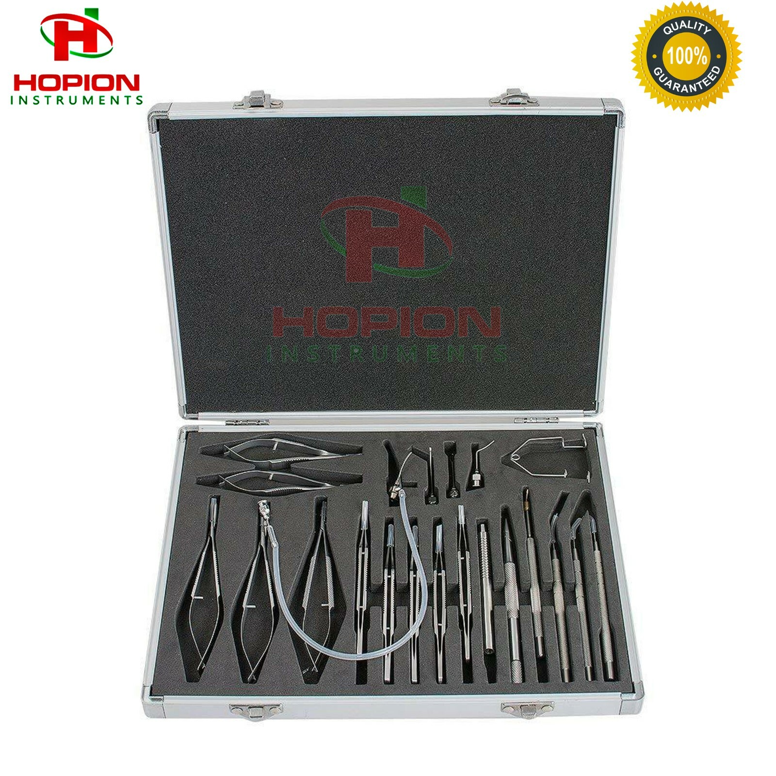 21pcs Ophthalmic Cataract Eye Micro Surgery Surgical Instruments with case box