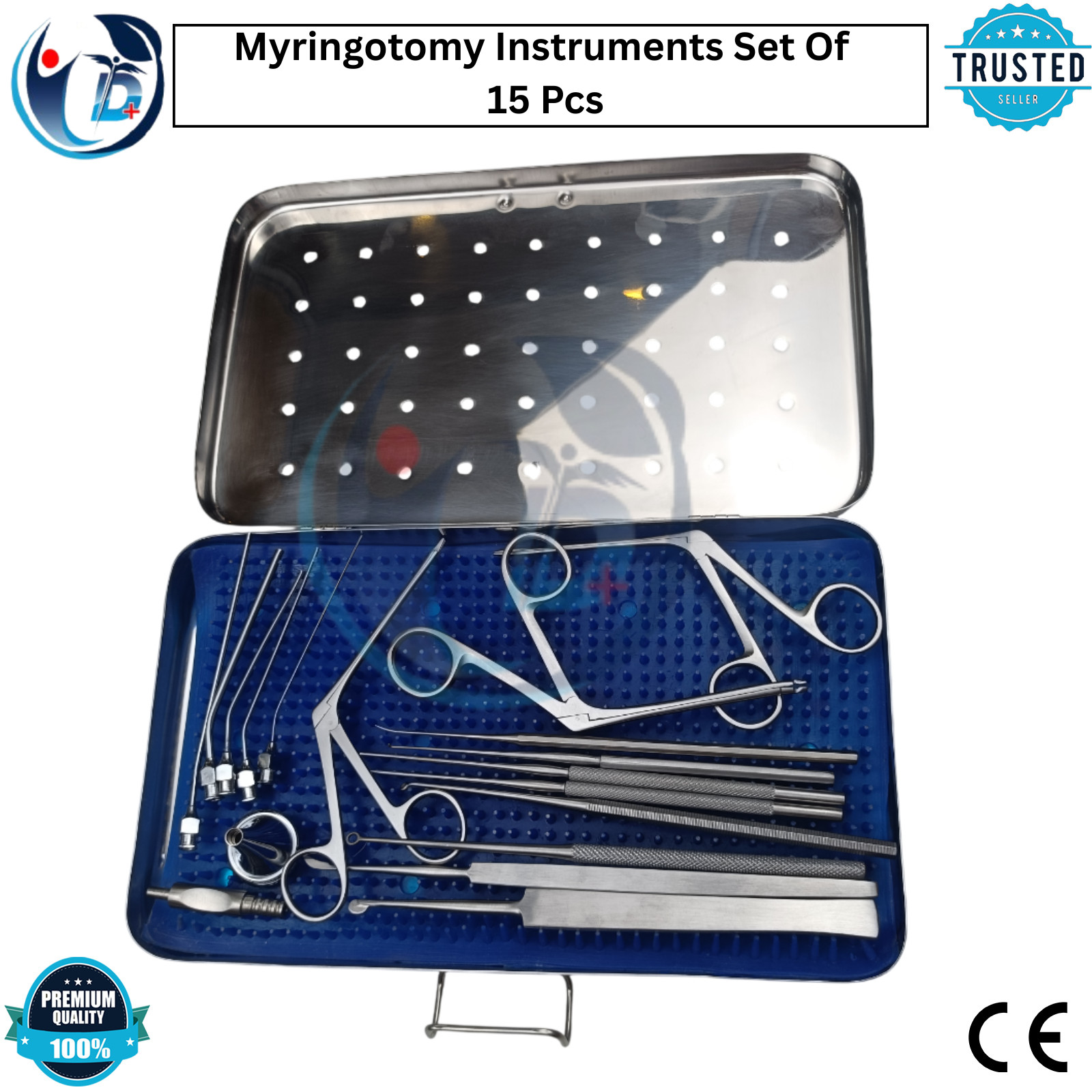 Myringotomy Instruments Set Of 15 Instruments For ENT Myringoplasty Surgical