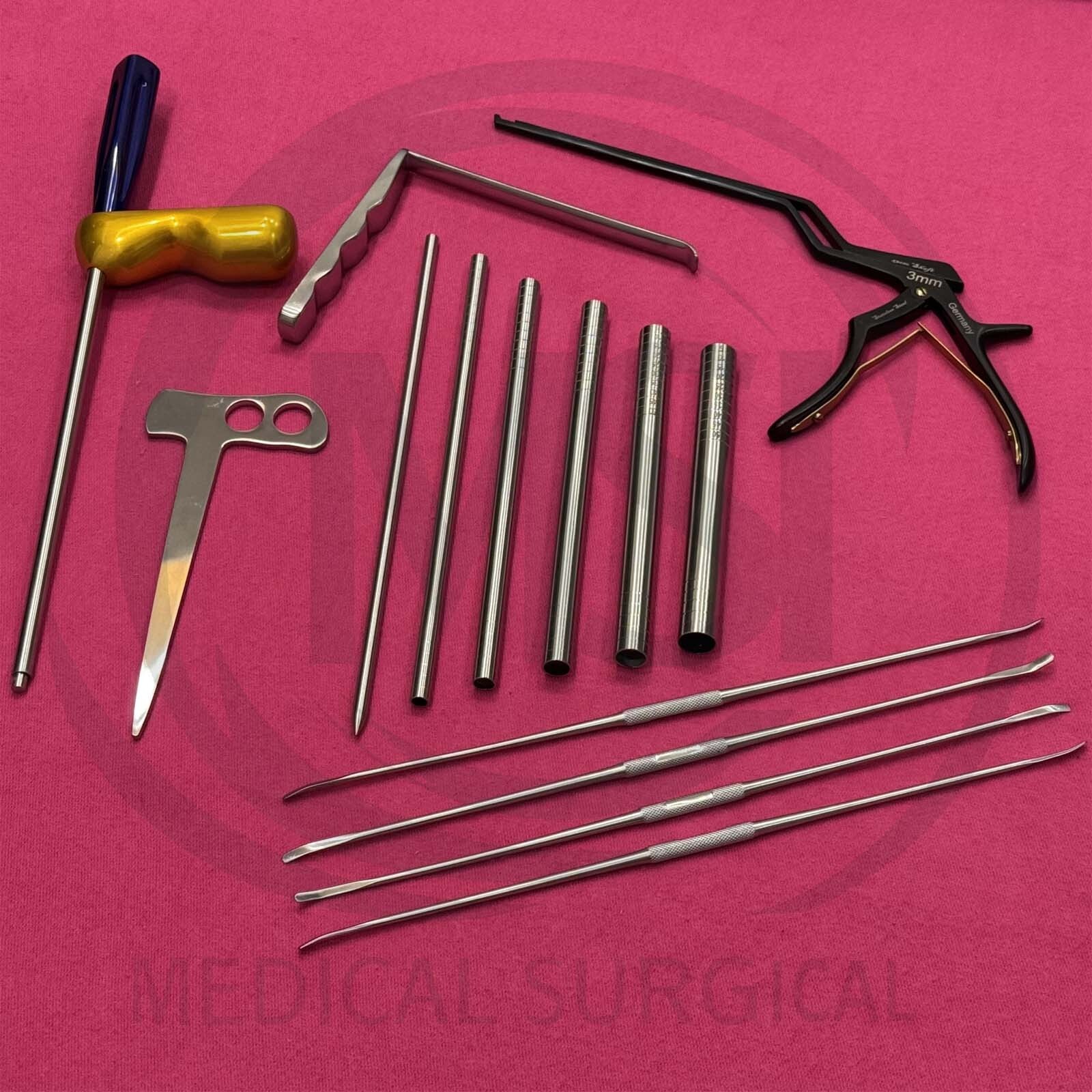 Unilateral Biportal Endoscopic UBE Spine Surgery Orthopedic Instrument Set 14Pcs