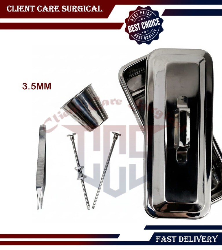 3.5MM STAINLESS STEEL REUSABLE AUTOCLAVE TROCAR SET