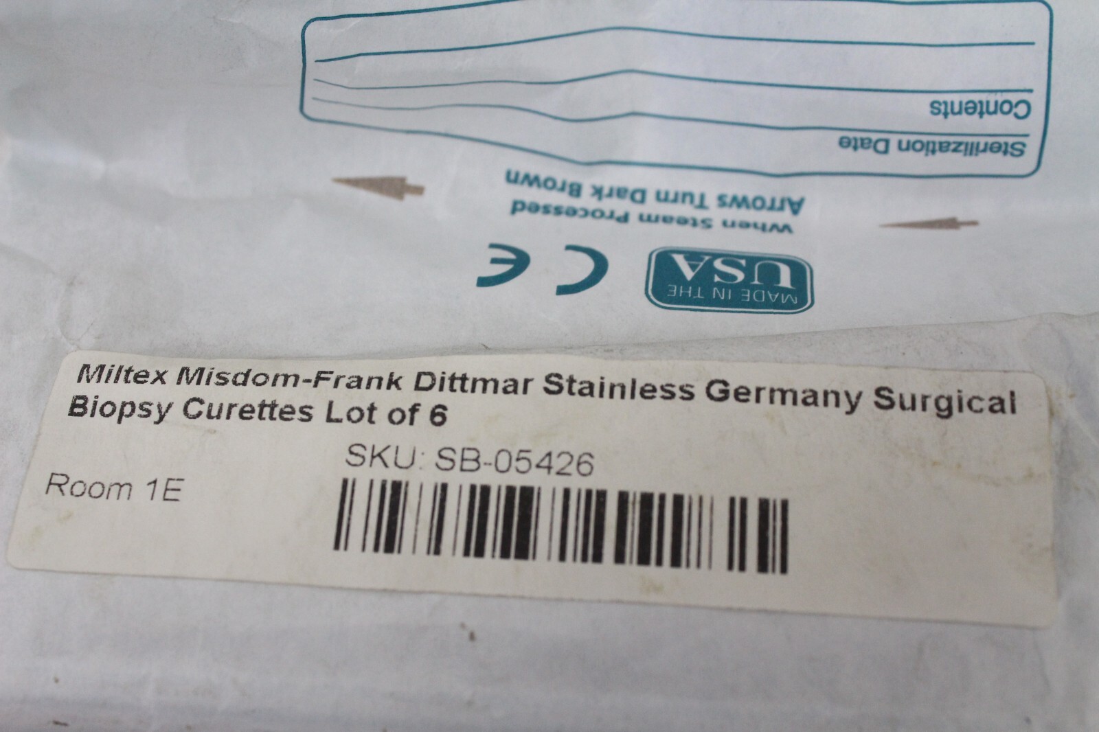 6 Quality Miltex Misdom-Frank Dittmar Stainless Germany Surgical Biopsy Curettes