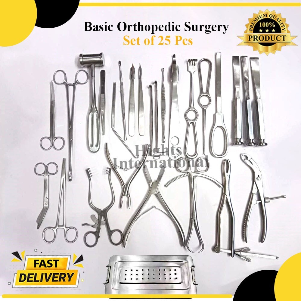 Basic Orthopedic Surgery Set of 25 Pcs Surgical Instruments Best Quality
