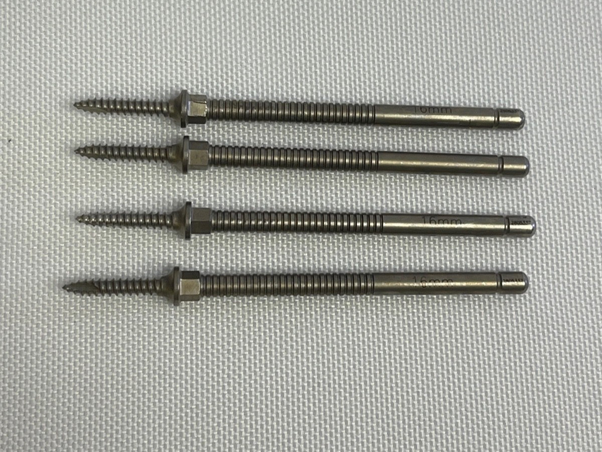 16 Piece SSI Ultra Distraction Pin Set w/ Case 12mm 14mm 16mm 18mm Self Drilling
