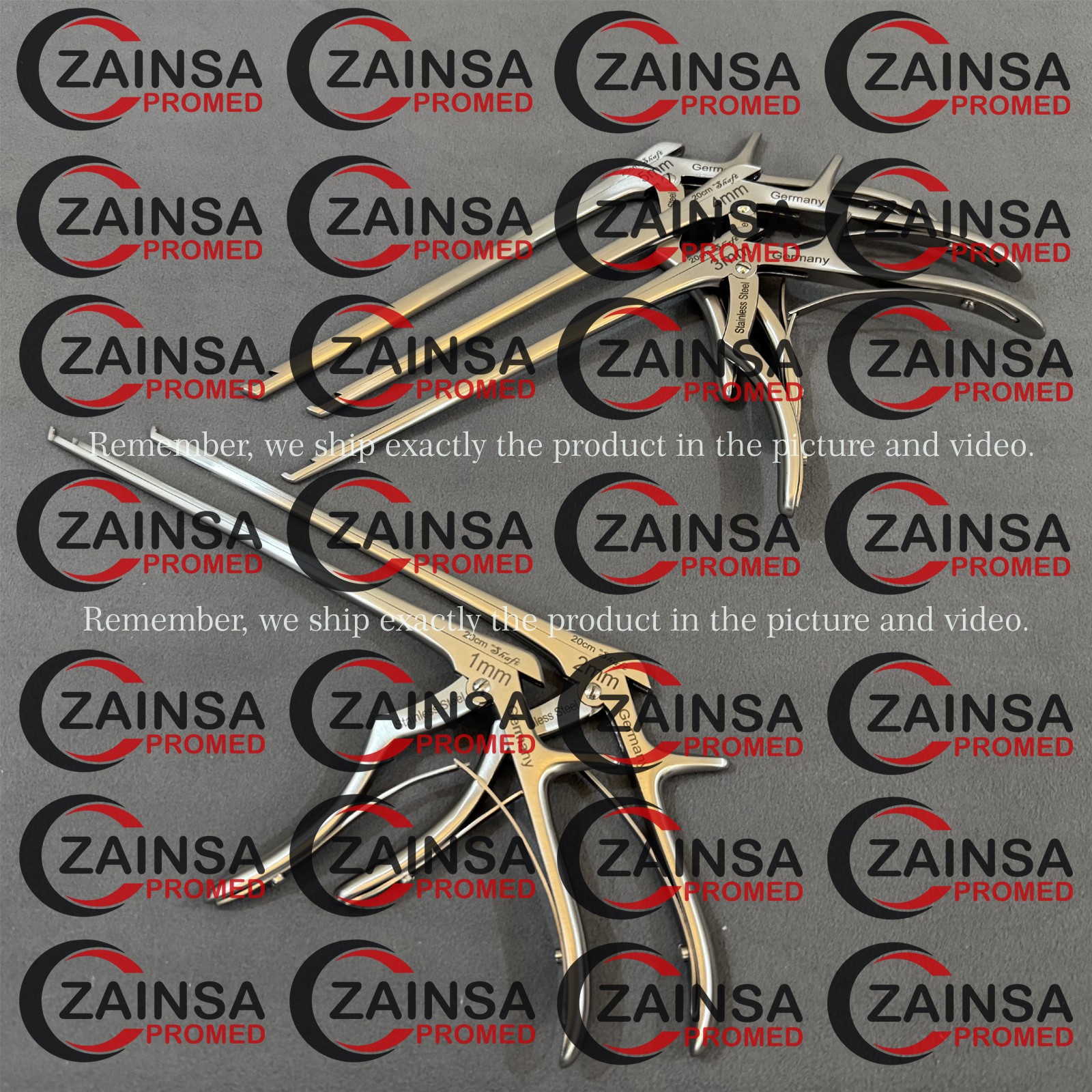 German Kerrison Rongeurs (1,2,3,4,5mm) Spine, Cervical Orthopedic