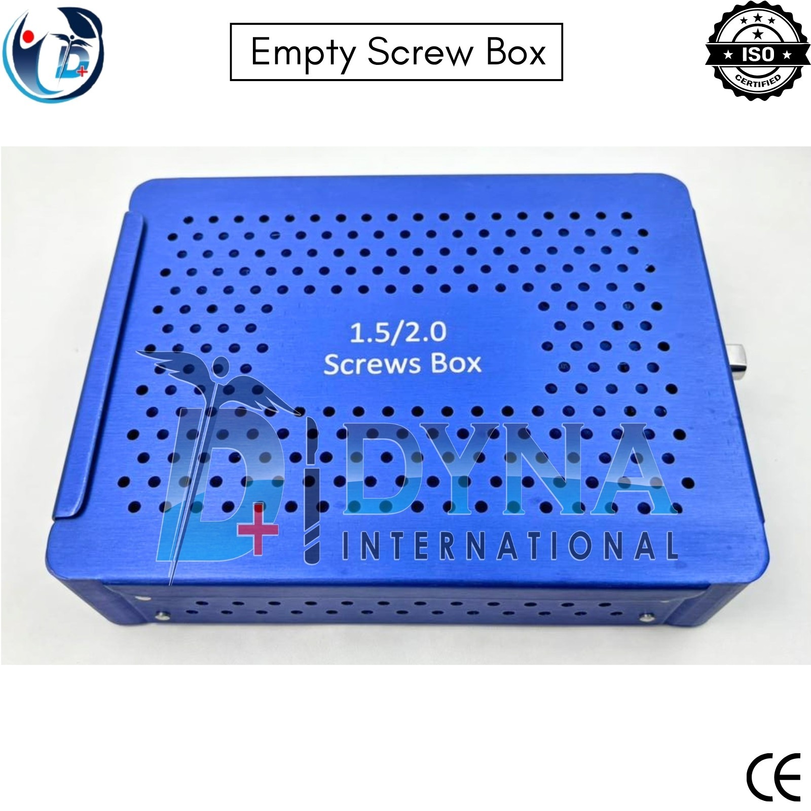 Orthopedic LCP Empty 1.5mm & 2.0mm Locking and Cortical Screw Box Aluminum Case