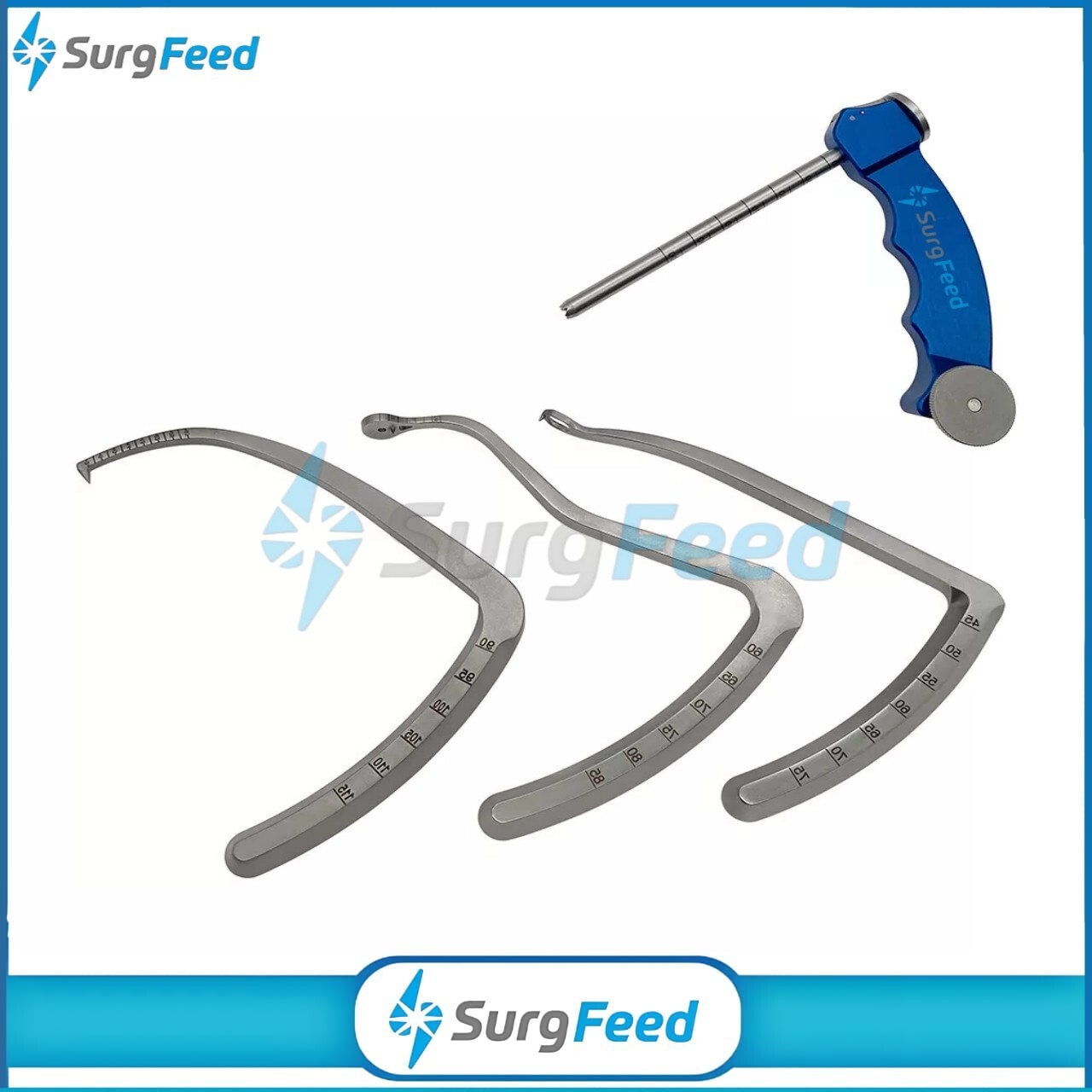 3 Sets ACL PCL C-type Drill Guide Knee Ligament Shoulder Femoral Tibia Guide
