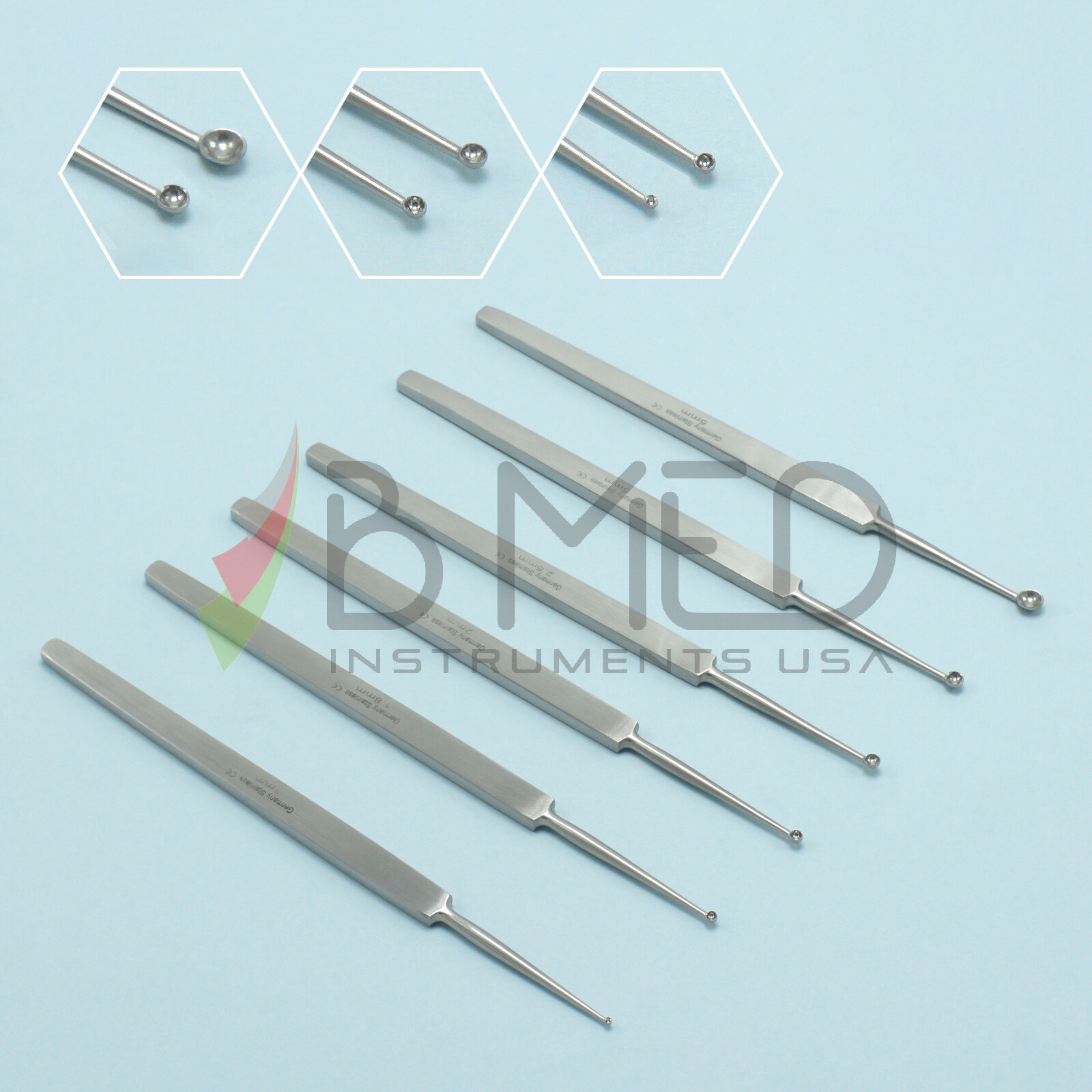OR Grade Meyhoefer Chalazion Curette 1mm 1.8mm 2mm 2.5mm 3mm 5mm Ohpthalmic ENT