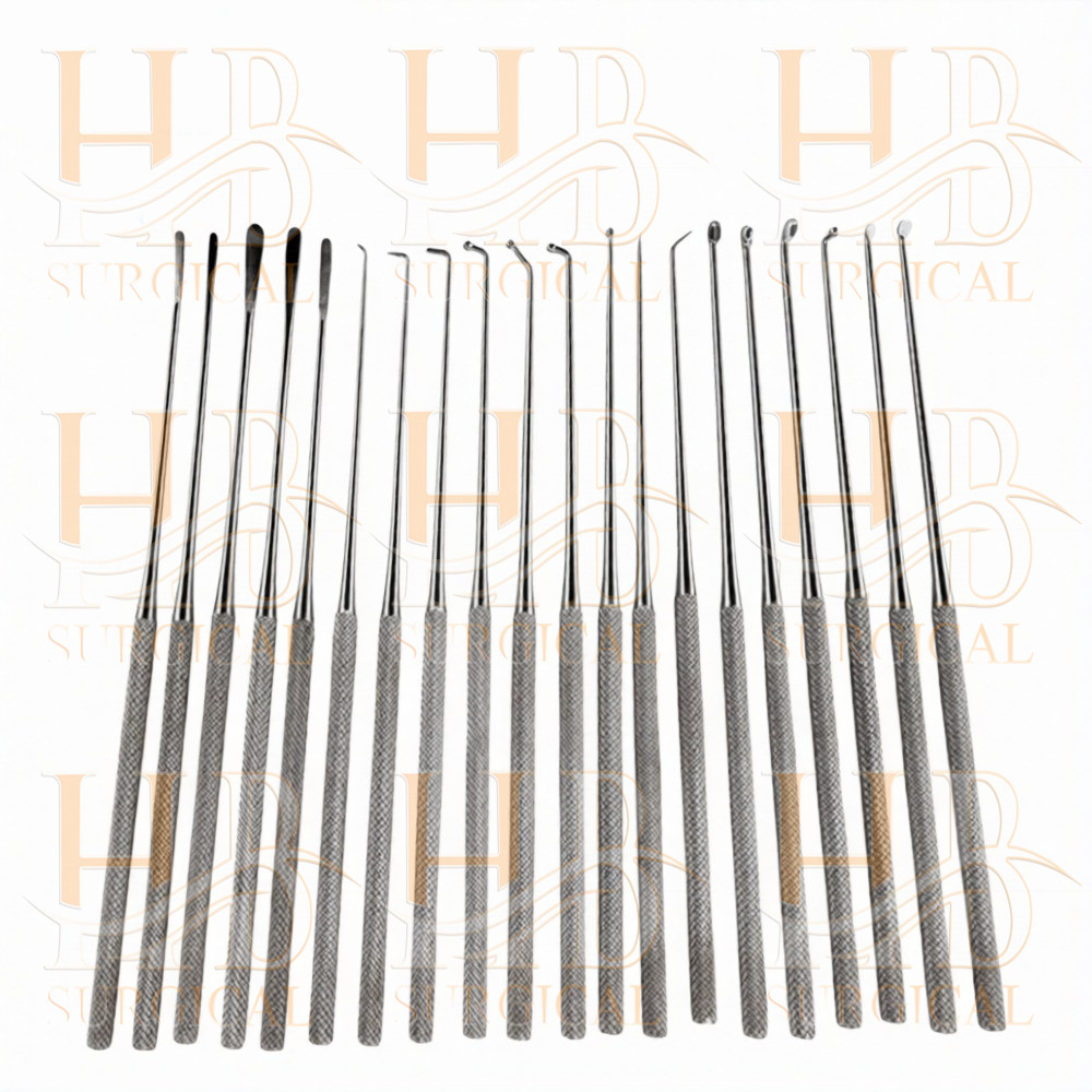Rhoton Micro Dissector Expanded Set 20 Pcs Neurosurgery Instruments Surgical Kit