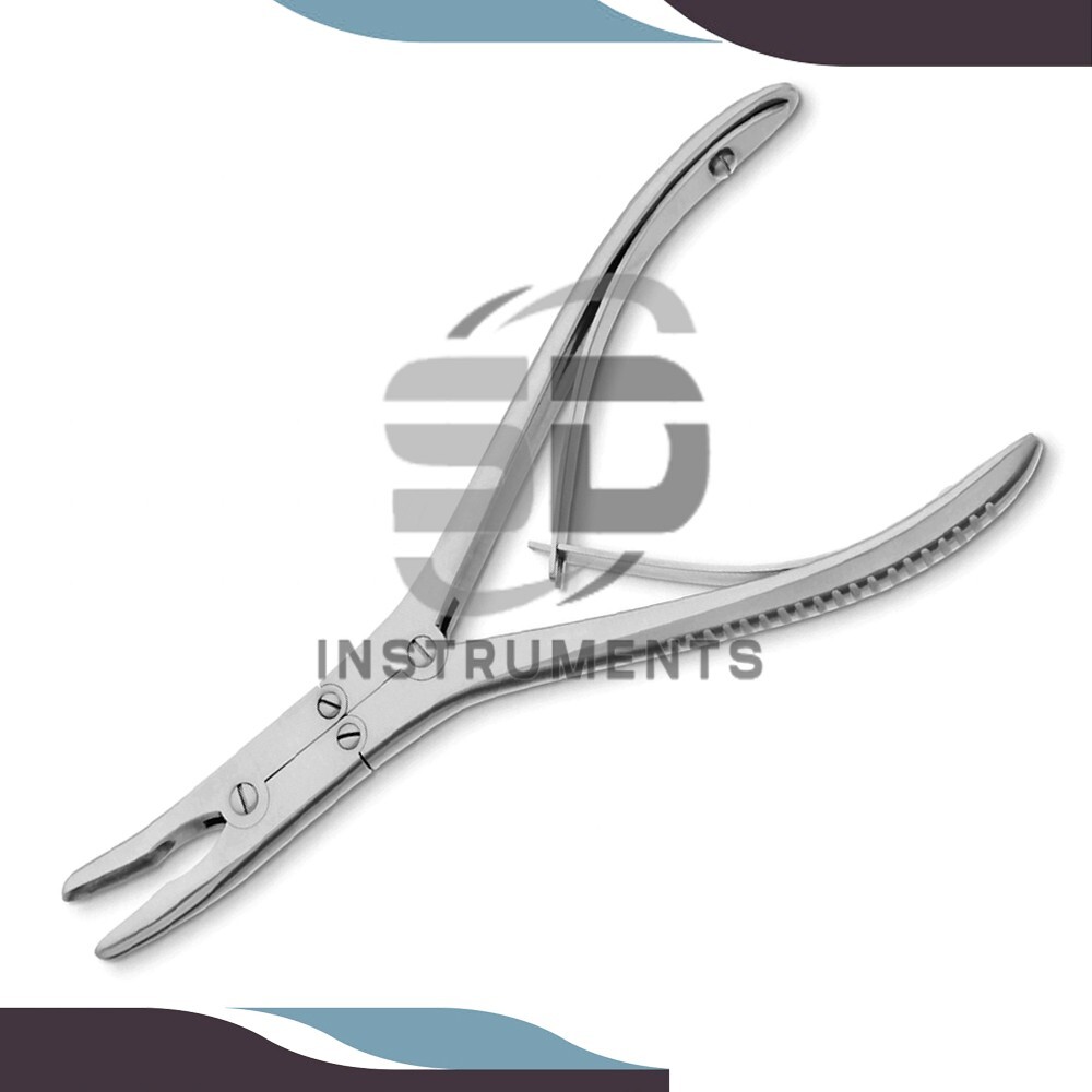 Beyer Orthopedic Rongeur with Dual Action Slightly Curved, 3.5mm wide, 7″ A+