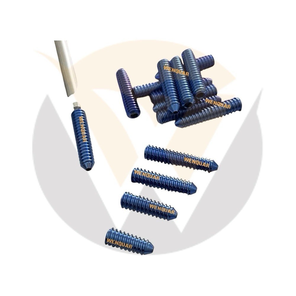 Interference-ACL Screws Dia: 8mm (Length 20 to 35mm) , 51Pcs (Titanium grade 5)