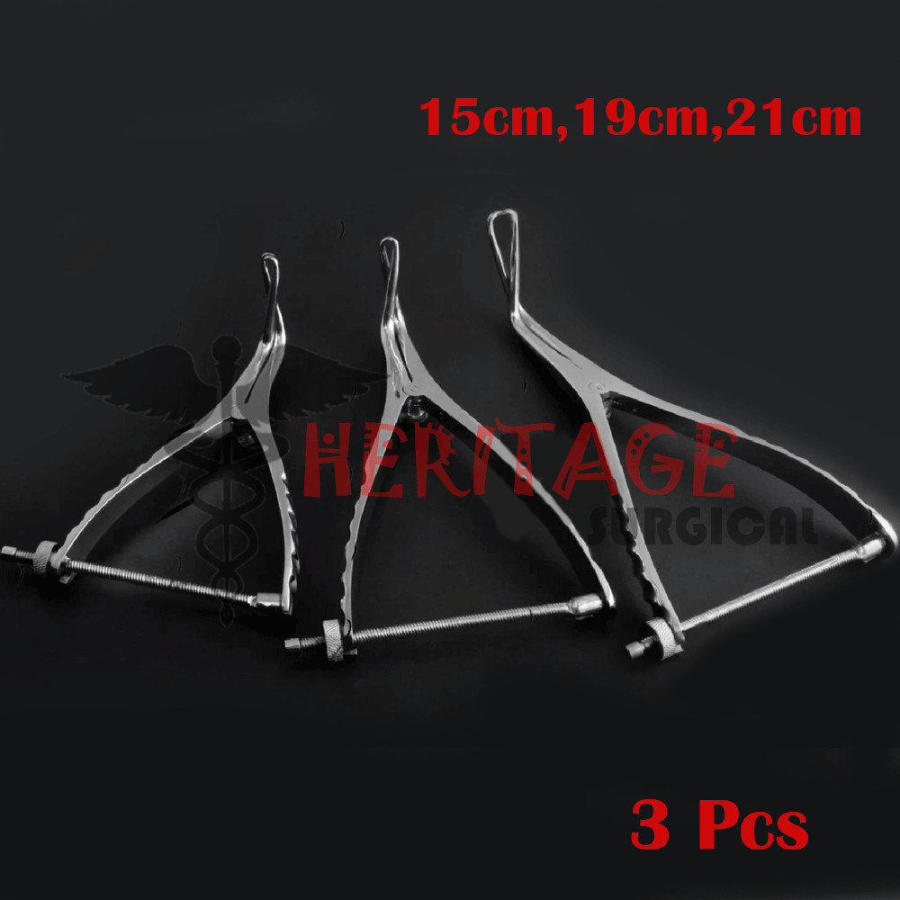 3Pcs Set of Stifle Distractor with Spinlock 15cm,19cm,21cm orthopedic Instrument