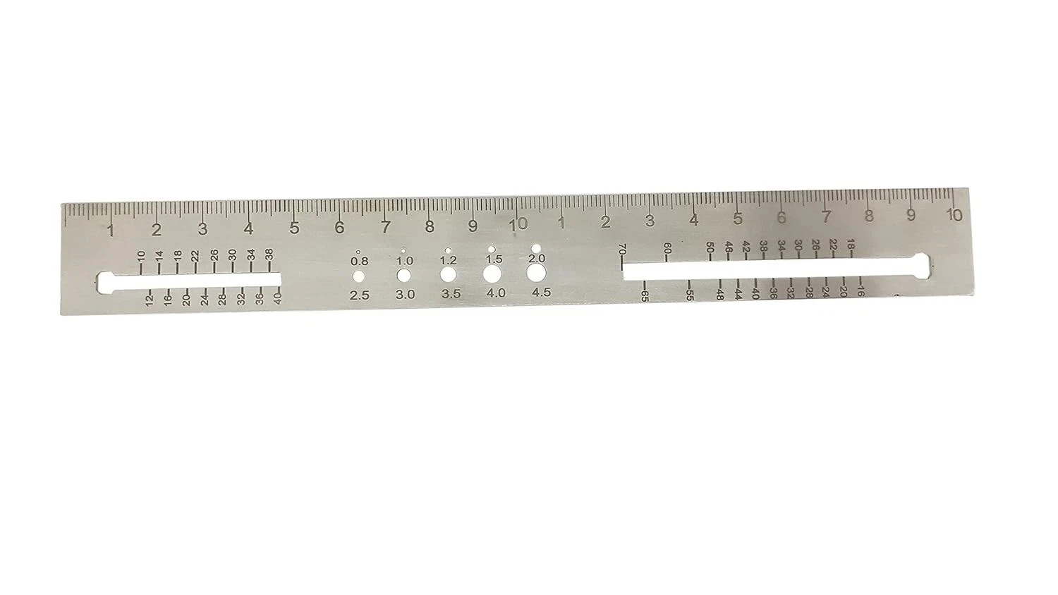 Orthopedic Combo of Measuring Drill & Screw Gauge for Drill Bit, K Wire, Pin