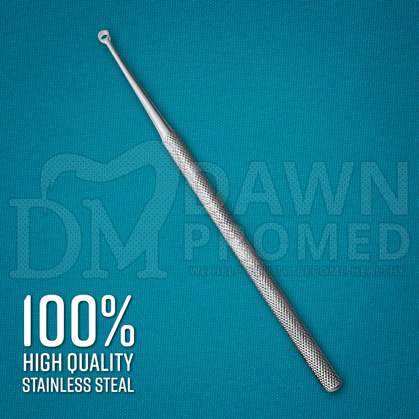 Buck Ear Curettes 6-1/2″ sharp Straight ENT Surgical Instruments German Grade