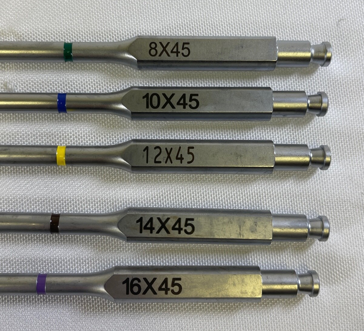 Set of 5 Medtronic OLIF Modular Shavers 8-16mm x 45mm Neurology Spine Orthopedic