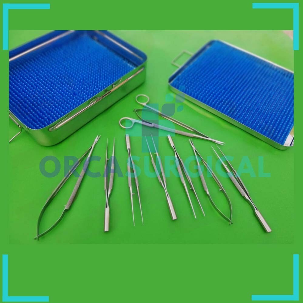 Hand Surgery Basic Set Of Micro Surgical Instruments With Case