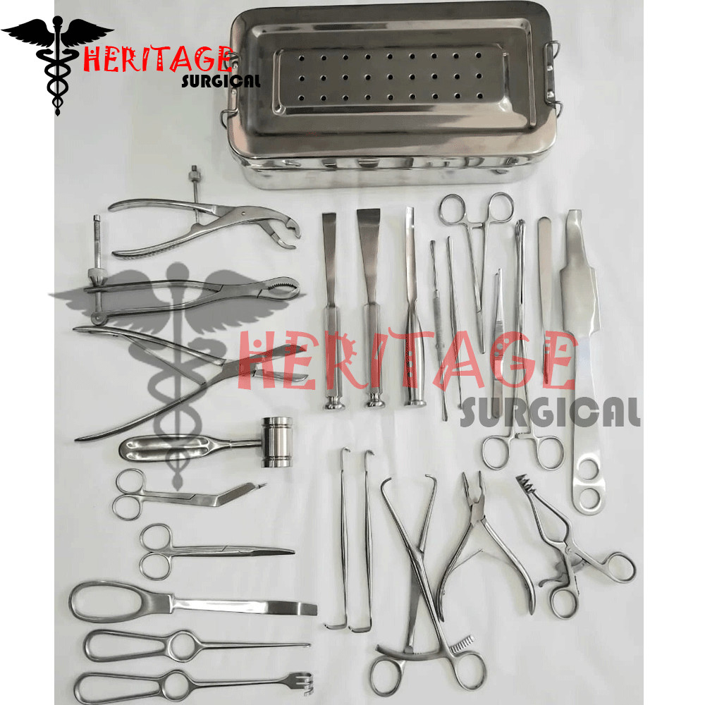 Orthopedic Surgery Instruments Set 25 Pcs A+ German Stainless Steel Surgical Kit