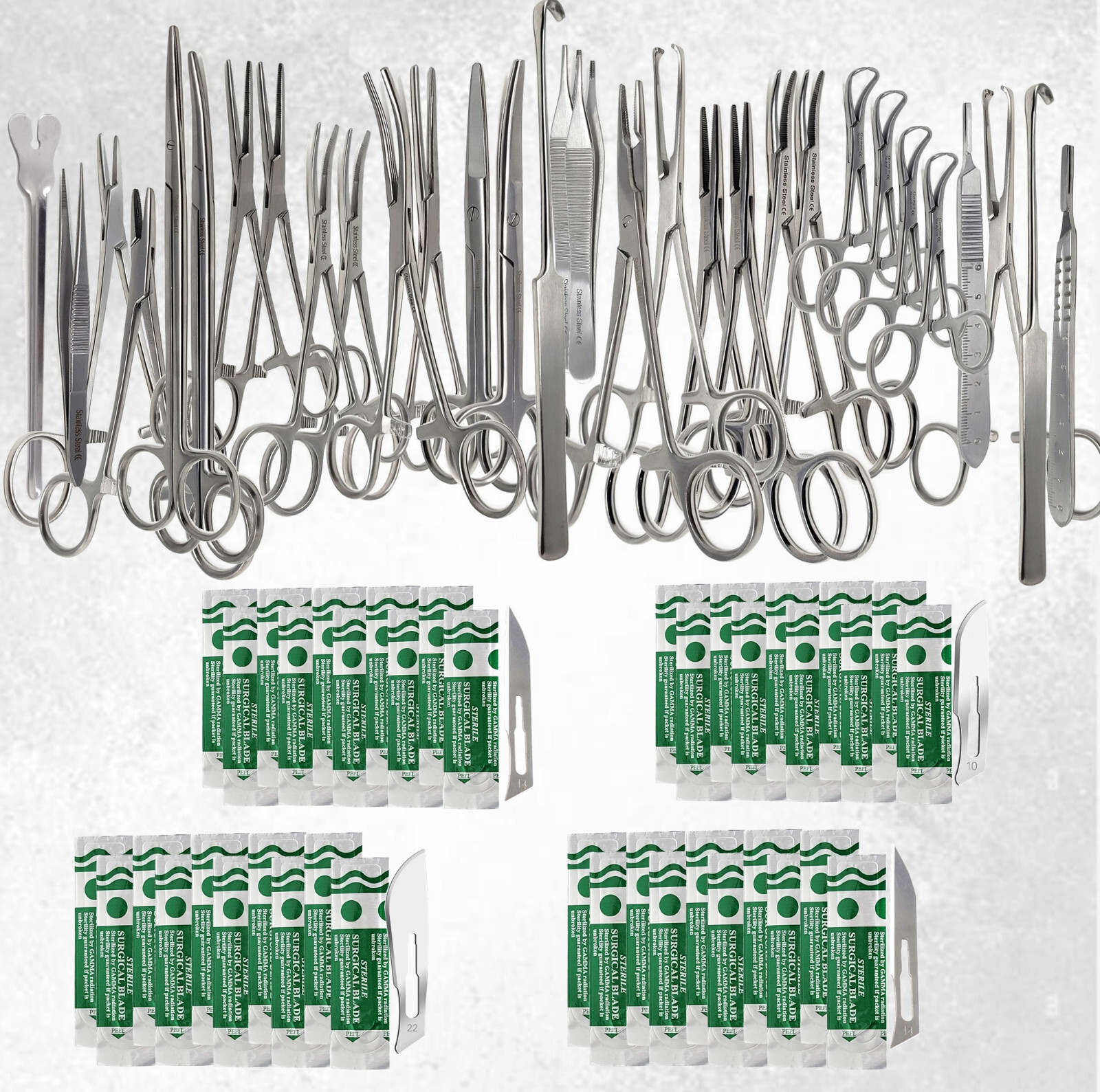 103x Veterinary Spay Pack Canine Feline Kit Surgical Stainless Steel All-in-One