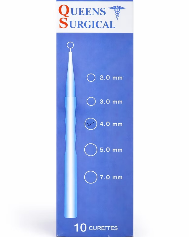 Disposable Dermal Curette – Sterile – Box of 10