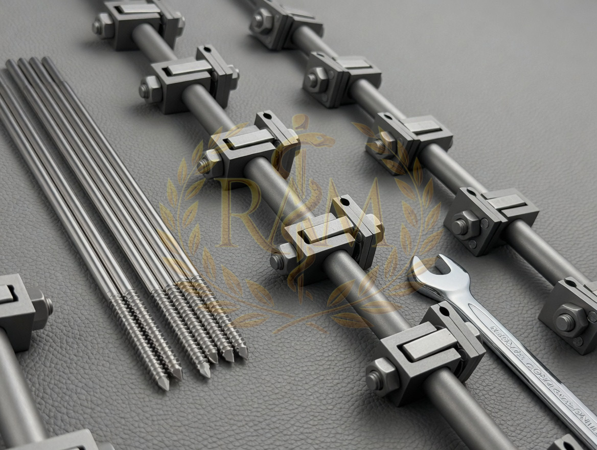 AO External Fixator 2 Sets 4.5 Tibia and 5.0 Femur Orthopedic