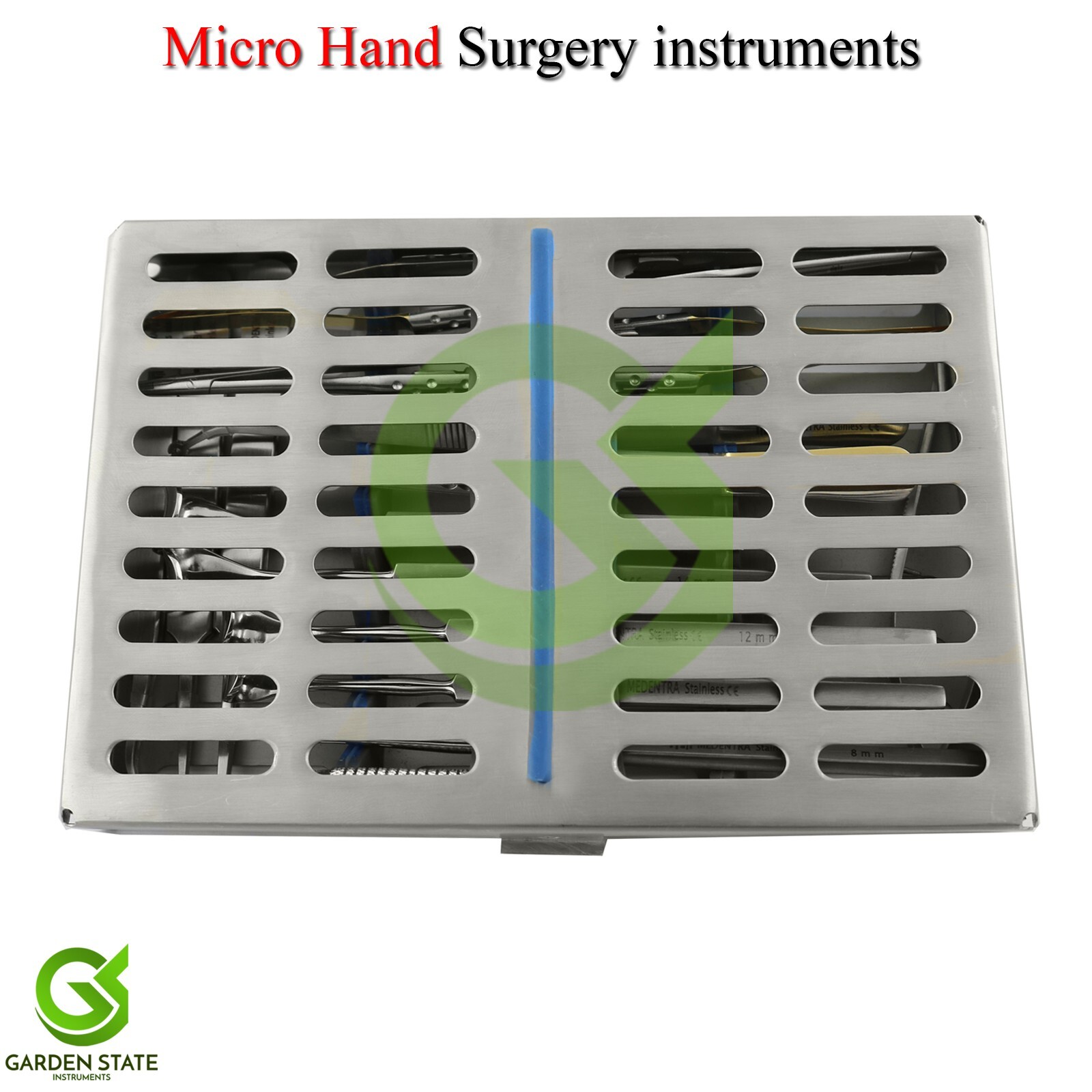 Micro Hand Surgery Kit Micro Surgical Instruments Cassette Set Of 15