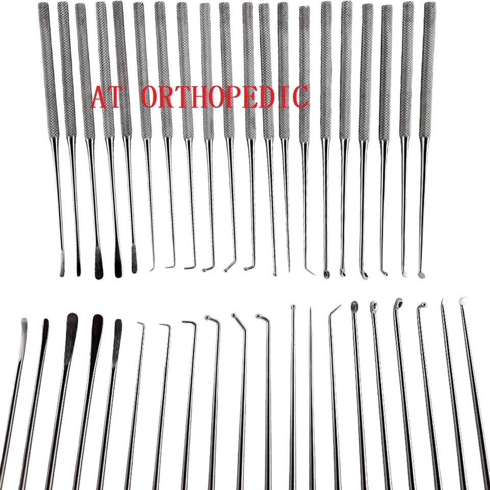 Rhoton Micro Dissector Expanded Set 20 Pcs Neurosurgery Instruments Surgical Kit