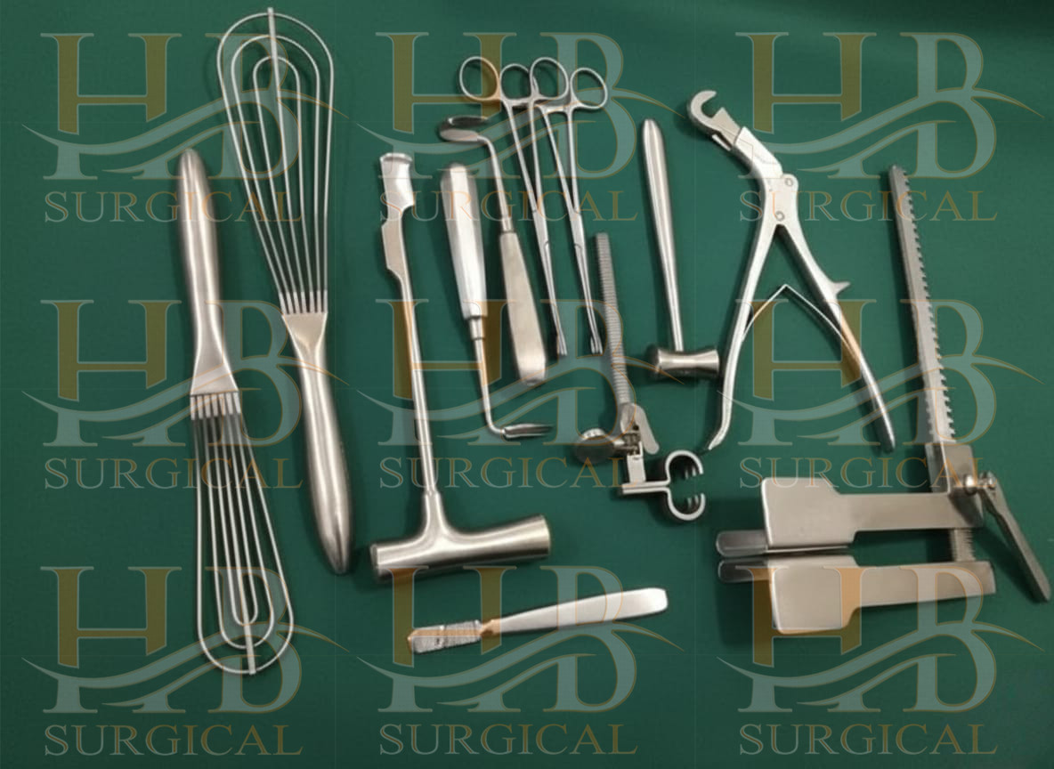 Basic Thoractomy Surgery Instruments Set