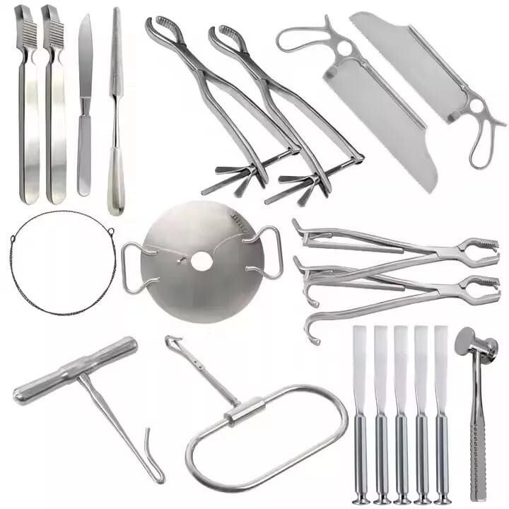 Orthopedic Amputation Surger Set 19 PCs Basic Bone Medical Tissue