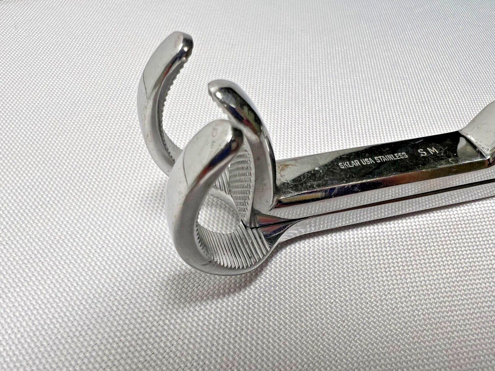 SKLAR S/M Lowman Adjustable Bone Clamp 1 x 2 Prong Jaw