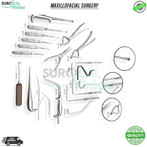 Maxillofacial Surgery Surgical instruments Set Of 19 Pcs Orthopedic Instruments