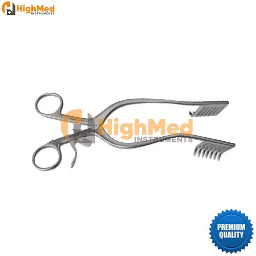 Miskimon Retractor, 8.5 Sharp 7×7 Teeth, 1-3 8 Wide 1.25 Deep