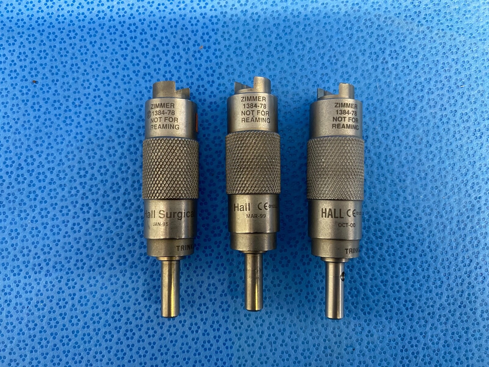 Set of 3X Hall Zimmer 1384-78 Trinkle to Zimmer Adapter, Orthopedics