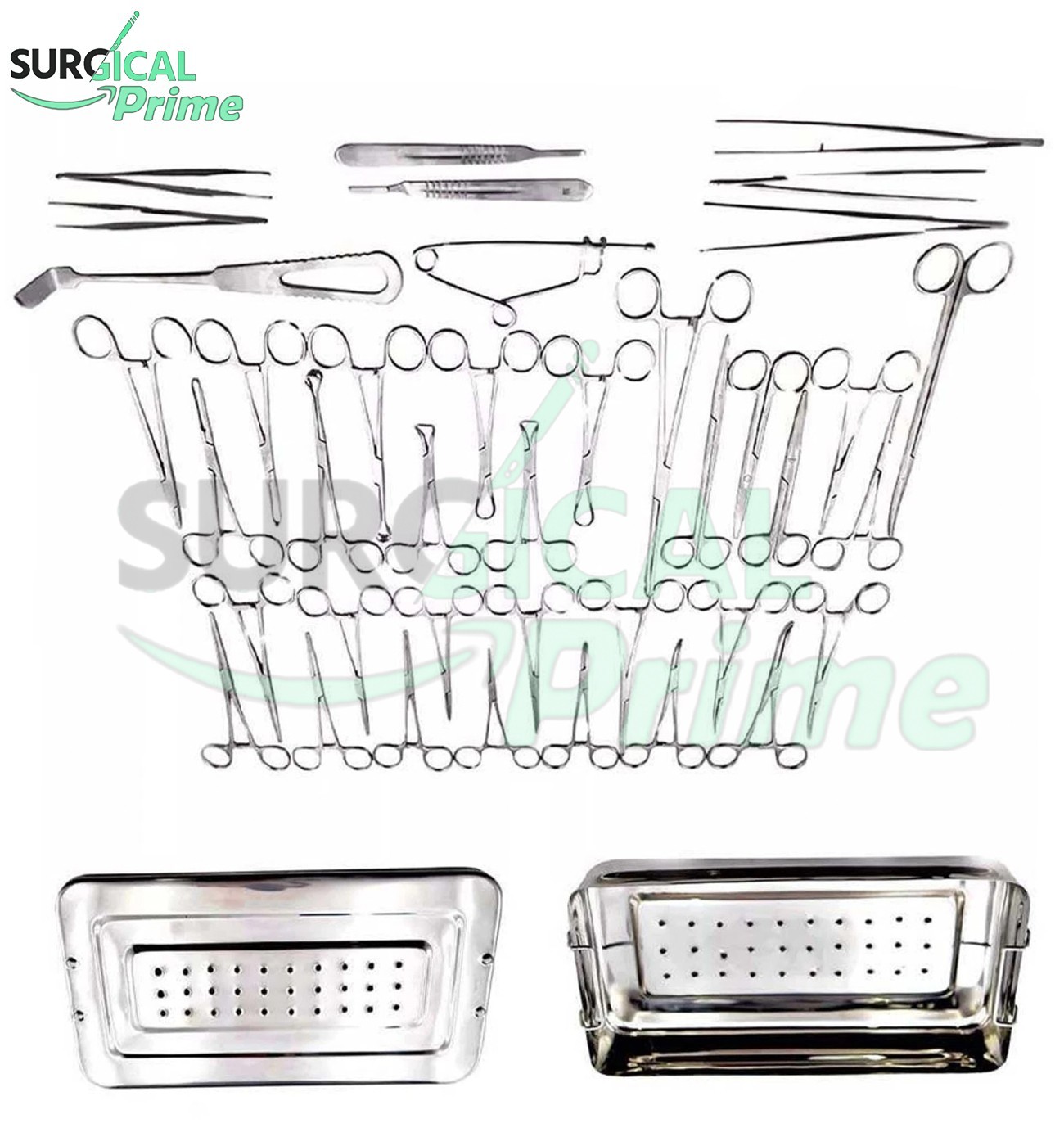 Appendectomy & Hernia Surgical Instruments 40 Pcs Set with Instruments Box
