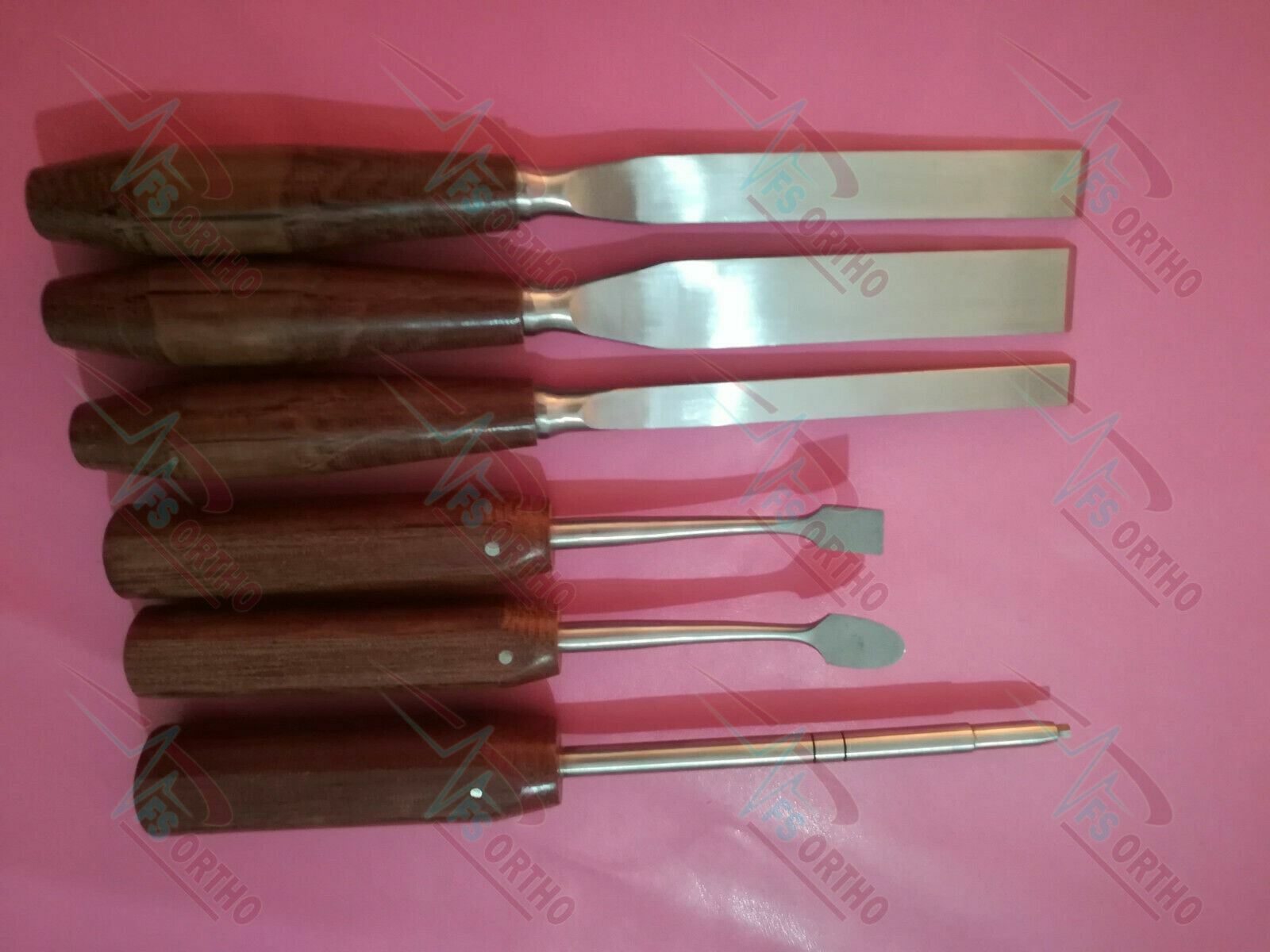 Capener Osteotome Chisels Periosteal Elevator With Screw Driver Set of 7 ortho