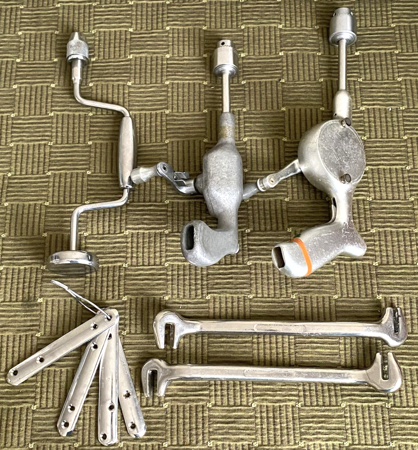 VTG 3 Orthopedic Hand Drills Bone Plates 2 Dual Head Bender Jacob Chuck Richards